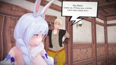 'When the innkeeper's daughter opened the door, she found herself face to face with a handsome stranger...'