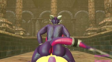 'Sexy Spyro and Cynder in the Wild West'