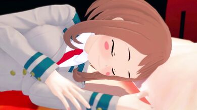 After a night of passionate lovemaking, Uraraka finds herself impregnated by an entire crowd of lecherous men.