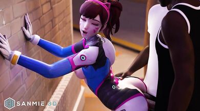 'Overwatch: The Ultimate Anal Black Double Penetration with D.Va'
