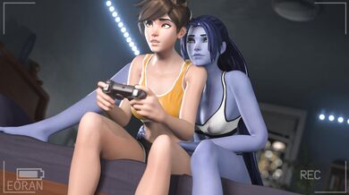 'Mortal Kombat: Widow and Tracer Futa Orchid'