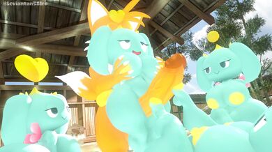 The chubby lady with the big ass, bounces up and down on her partner's penis like a springboard, causing it to shoot out cum in all directions.