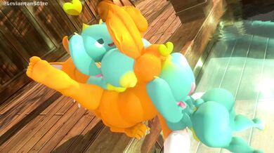 The chubby lady with the big ass, bounces up and down on her partner's penis like a springboard, causing it to shoot out cum in all directions.