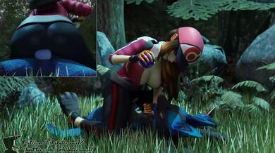 Rewritten: "Female Trainer Dominates Lucario in Sensual Hentai Porn Video"