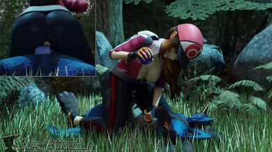 Rewritten: "Female Trainer Dominates Lucario in Sensual Hentai Porn Video"