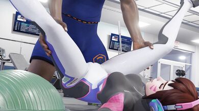 'Overwatch: D.va's Personal Trainer - ?wyx% - (Blacked) - No Guy Moaning'