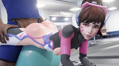 'Overwatch: D.va's Personal Trainer - ?wyx% - (Blacked) - No Guy Moaning'