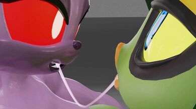 "Zombot Rouge x Zeena: The Undead Love Triangle"