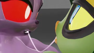 "Zombot Rouge x Zeena: The Undead Love Triangle"