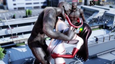 "Ultragirl takes the lead in rescuing her companion from certain doom."