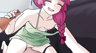 'Busty Japanese Milf Takes on Cowboy in Drinking Competition'