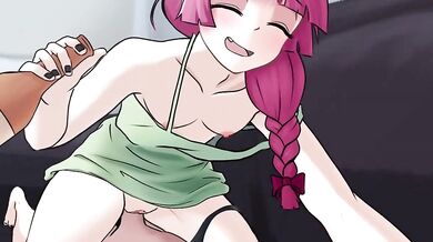 'Busty Japanese Milf Takes on Cowboy in Drinking Competition'