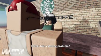 "Jumping Monkey Splashes His Coffee Shot On Her Belly Button!"