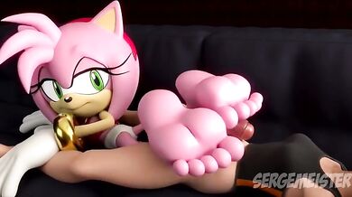 'Footjob Queen, Amy'