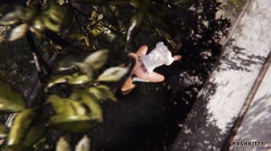 'Teacher's pet: A canine erection causes the naughty student to swoon on the playground'