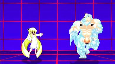 "Futa Angelia Avallone Takes on the Furry Bara in a Mugen Battle"