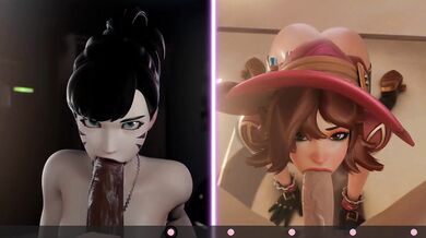 A fap-worthy battle ensues between Kiriko and D.Va in the Faphero Edition!