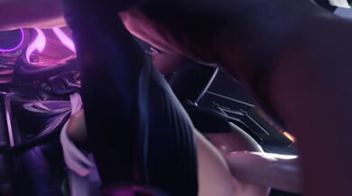 "Breastfeeding my Milk Maiden Syndra, Staring at her C-Cups"