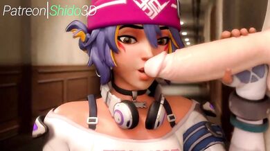 'Gloryhole with two sexy college girls sucking dick until they both get creampied in one continuous shot!'