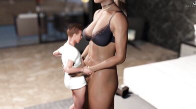 'The Gigantic Trainer Fucks the Shrunken Guy Twice'