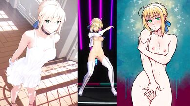 "Pantyhose fetish: Saber/Artoria MK 7.2 seduces her knight with lustful intentions!"