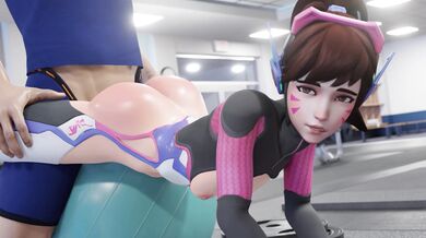 'D.Va Personal Trainer Hentai BDSM Fetish [NO WM]'