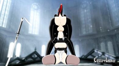 'Bayonetta's Futanari Fucking Adventure with 2B'