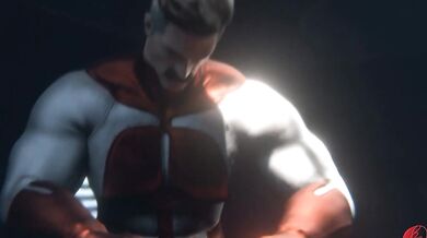 The General and Omni-Man engage in a passionate sexual intercourse that leads to an explosive climax.