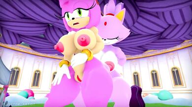 'Sexy Momma Blaze and Her Young Daughter Amy, Having Fun in the Hot Summer Sun'