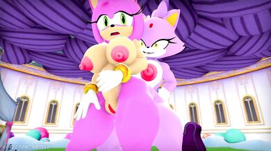 'Sexy Momma Blaze and Her Young Daughter Amy, Having Fun in the Hot Summer Sun'