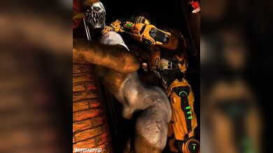 "Bulging muscles, chiseled abs and a massive, hard cock meet the most perfect ass you have ever seen - it's Cyrax X Big Booty Monster Boy!"