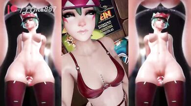 "Taking it from behind with the help of a strap-on and some clenched fists."