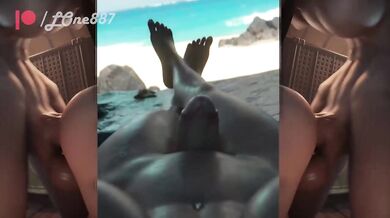 "Taking it from behind with the help of a strap-on and some clenched fists."