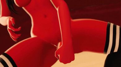 'Mercedes self-pleasures with a fiery dildo in her bedroom.'