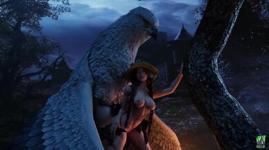 Caught by a Hippogriff: A Hentai Adventure in the Forbidden Forest