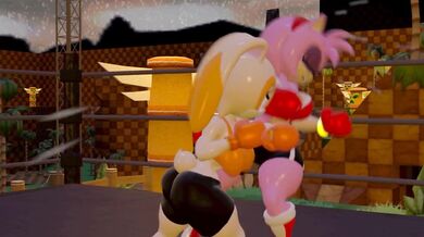 "Sexy Maid Amy Gets Fucked by Cream's Huge Dildo in the Living Room"