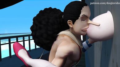 'Nico and Robin's Surprise from the Wall in One Piece'