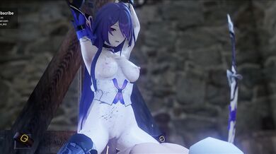 "The Dark Warrior's Defeat - Splitting the Flesh of his Enemies with a Bloody Blade!"