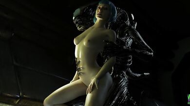'Sexy astronaut discovers a seductive alien creature on a distant planet and they explore each other's bodies in a steamy intergalactic encounter.'