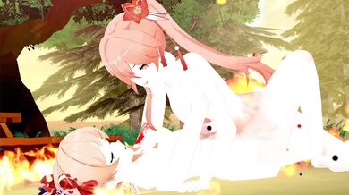 'Futa on Futa Hentai: Guinaifen and Yoimiya'