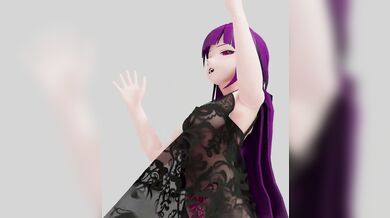 'Hentai Raiden Mei Impact! Strip Dancing Show Purple Hair MMD 3D'