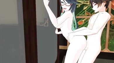 'Sexy Asian Goddess Takes a Steamy Shower in the Garden'