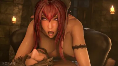 'Duality of Desire: Sinia and Morrigan's Exploration into Painful Ecstasy'
