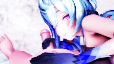 "Mozuku's Lustful Impact on Ganyu's Virgin Tightness"