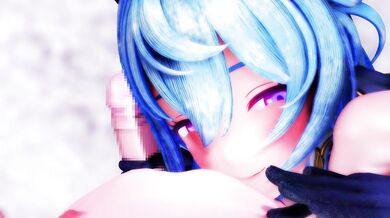 "Mozuku's Lustful Impact on Ganyu's Virgin Tightness"