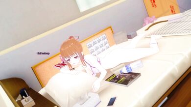 'Young maiden pleasures herself in solitude, exploring her body's desires.'