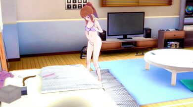 'Young maiden pleasures herself in solitude, exploring her body's desires.'