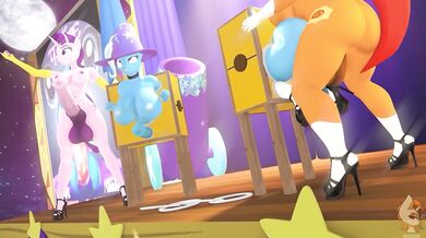 The 13-inch pony gets a full 10 inches of pleasure with her human partner.