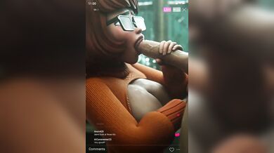 'Scooby-Doo Hentai Cartoon [Nagoroanimations]: Velma sucks cock live on cam!'