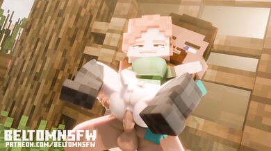 "Steve's Minecraft Adventures - Episode 2: Steve Fucks Alex in Animation (by BeltomNSFW)"
